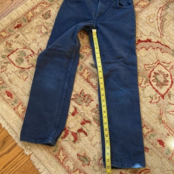 Vintage 505 Boys Orange Tab Levi’s Classic Fit Dark Wash Boys 12 Reg 70’s USA - Picture 12 of 12